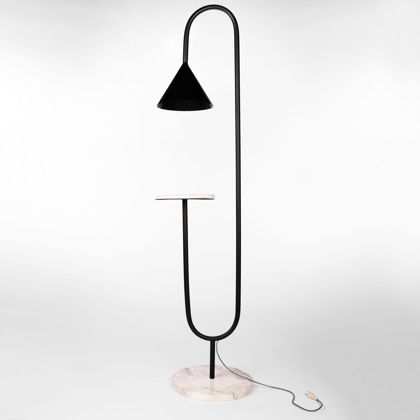 Marble Floor Lamp with Table